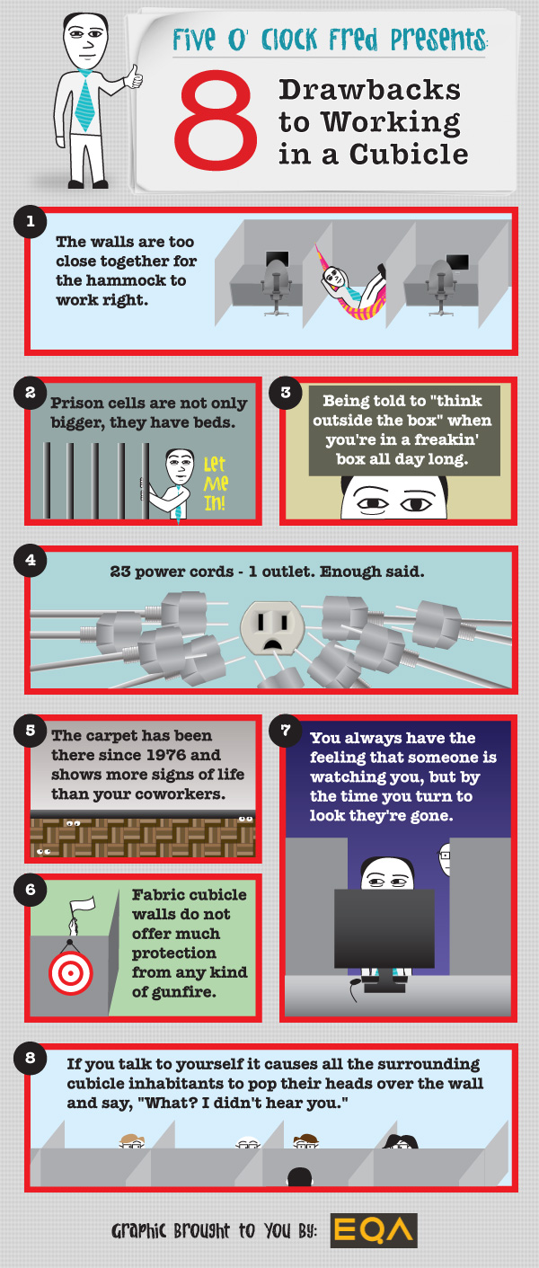 8 Funny downsides to working in a cubicle