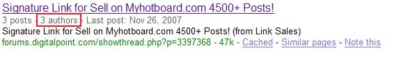 Google recognizes forum authors